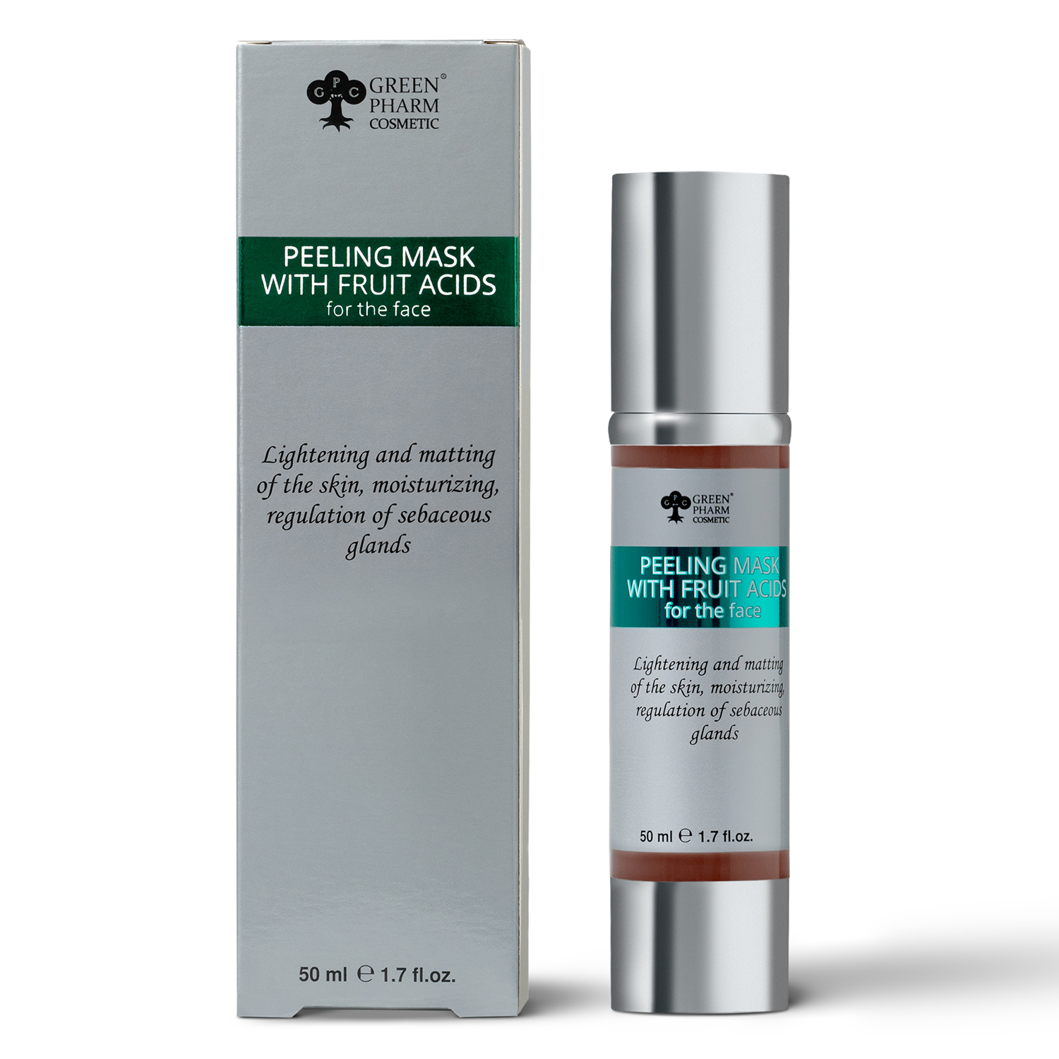 Peeling masker met fruitzuren voor gezicht, 50 ml