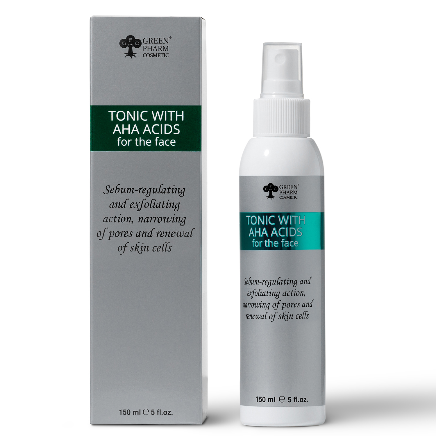 AHA zuur tonic voor het gezicht, 150 ml