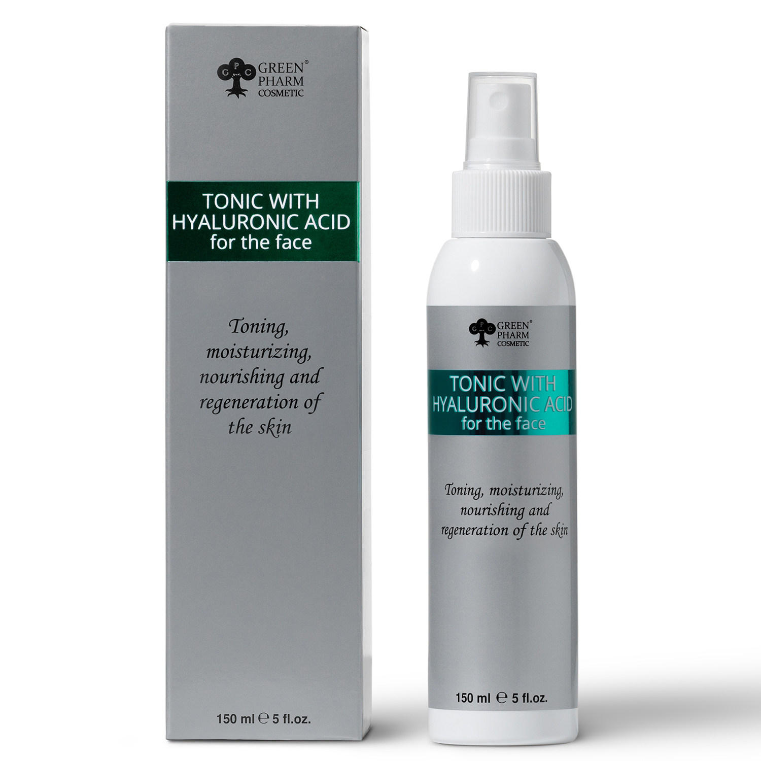 Tonic met hyaluronzuur voor het gezicht, 150 ml